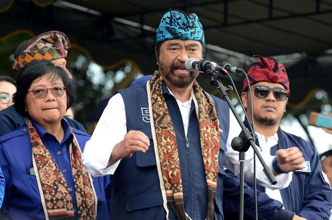 Surya Paloh masih dipecaya oleh kader Partai Nasdem untuk dicalonkan kembali sebagai ketua umum. (Jawa Pos Photo) - Image