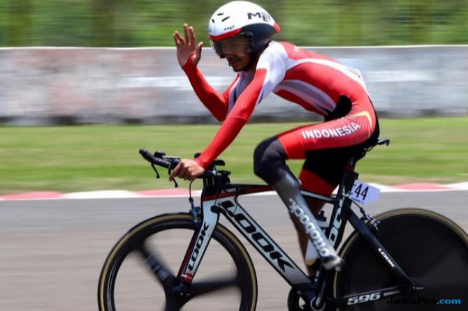 Atlet para balap sepeda putra Indonesia Muhammad Fadli Imammuddin - Image