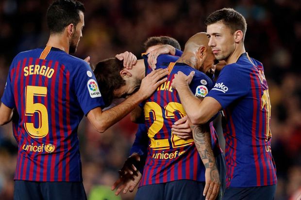 Pada pertemuan pertama musim ini, Barcelona menang 2-0 atas Villarreal - Image