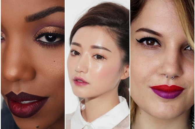 Ilustrasi 3 teknik ombre yang berbeda dan membuat bibir lebih seksi/Stylecaster - Image