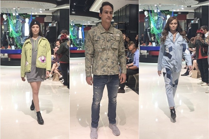 Busana jeans dengan padu padan atasan berwarna. (Nurul/Jawapos.com) - Image