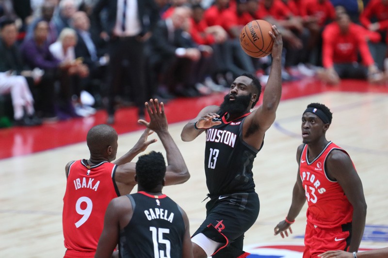 James Harden Rockets versus Raptors Bobby Arifin - Image