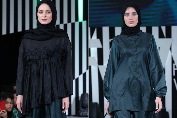Koleksi Hyjab on Fire karya IKYK berkolaborasi dengan Sivia Azizah/Instagram Jakarta Fashion Week - Image