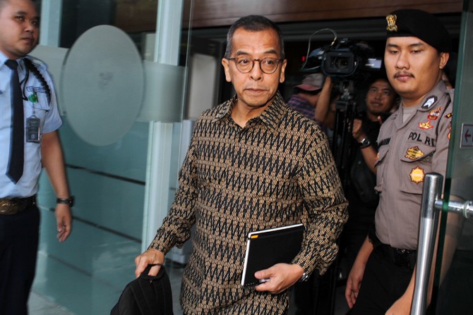 Mantan Direktur Utama Utama PT Garuda Indonesia (Persero) Tbk, Emirsyah Satar menjalani sidang di Pengadilan Tipikor, Jakarta, Senin (30/12/2019). Emirsyah Satar menjalani sidang perdana dengan agenda pembacaan dakwaan terkait kasus dugaan suap pengadaan - Image