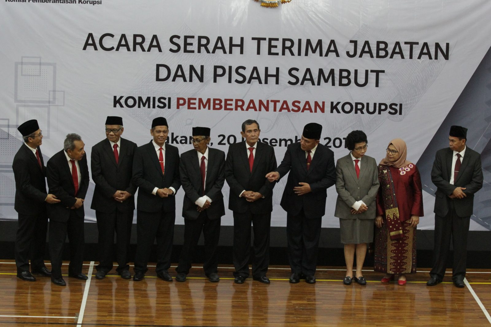 Para pimpinan dan Dewas KPK di Gedung KPK. (Dery Ridwansah/JawaPos.com) - Image