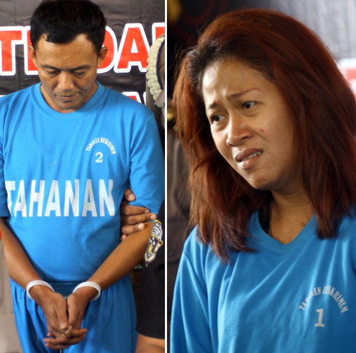 DARI PENGUASA JADI TERSANGKA: Totok Santoso dan Fanny Aminadia di Ditreskrimum Polda Jateng, Semarang, kemarin. (ADITYO/JAWA POS RADAR SEMARANG) - Image