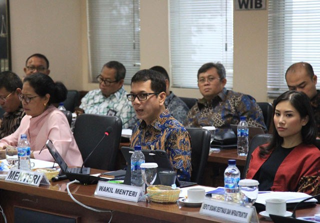 DPD RI melakukan rapat kerja dengan Kementerian Pariwisata dan Ekonomi Kreatif (Kemenparekraf) terkait dengan pendapatan yang diperoleh dari sektor pariwisata dan ekonomi kreatif. (DPD RI for JawaPos.com) - Image