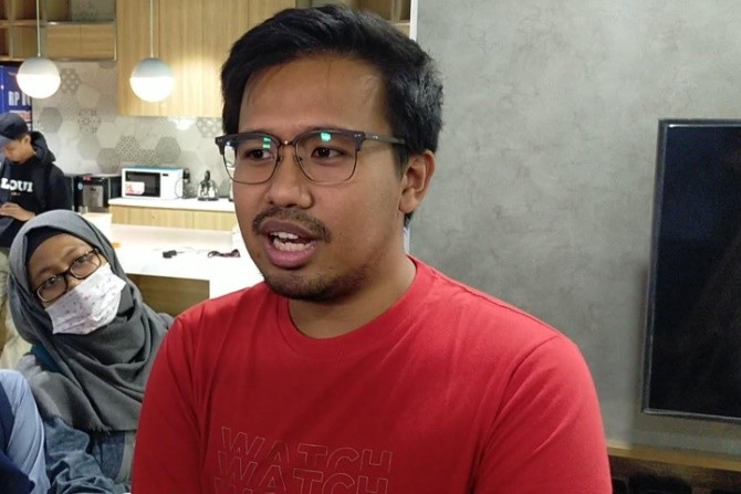 Joshua Suherman saat ditemui di bilangan Senayan, Jakarta, Senin (2/3). (Abdul Rahman) - Image