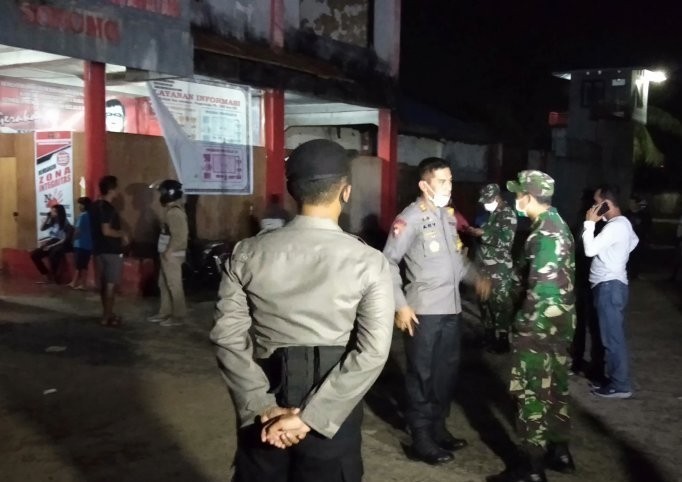 Situasi Lapas Sorong, Rabu (22/4) malam. Ernes Kakisina/Antara - Image