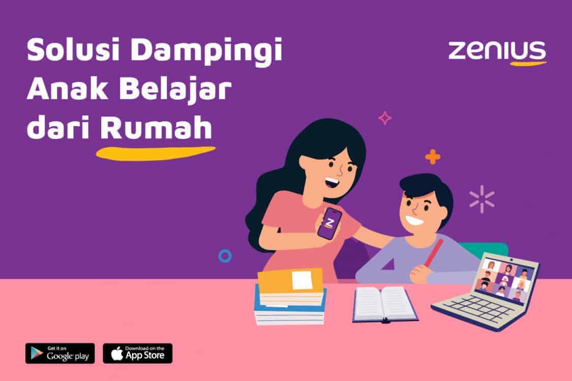 Zenius Education, perusahaan pionir penyedia platform belajar online di Indonesia, memberikan solusi pada orang tua untuk dapat mendampingi anak belajar. - Image