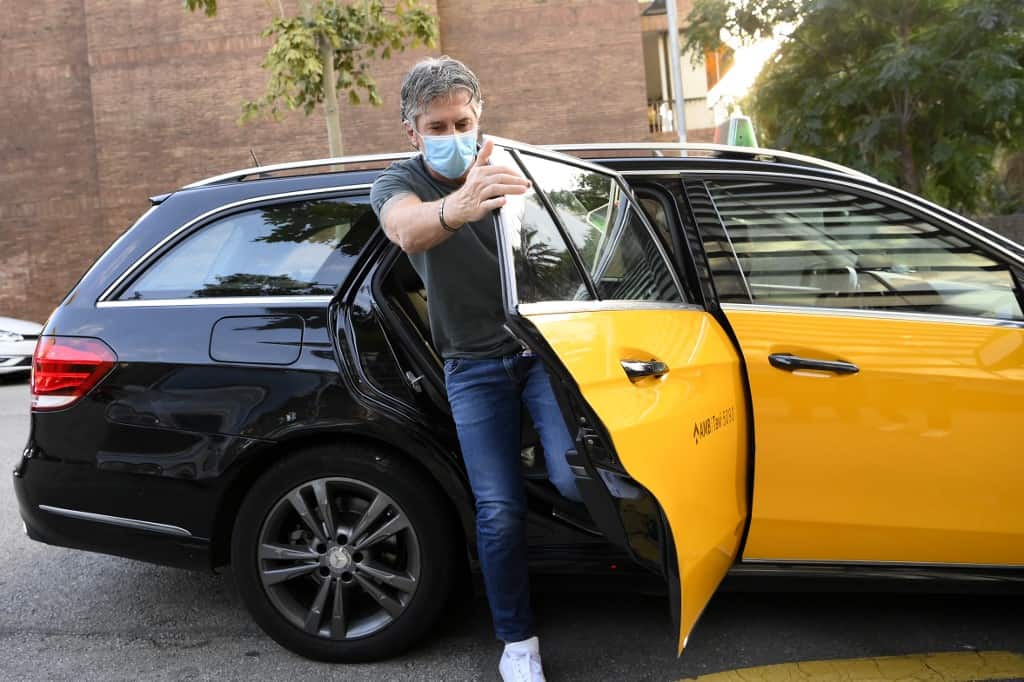 Jorge Messi, father and agent of Lionel Messi arrives at his apartment in Barcelona on September 02, 2020. - Lionel Messi boycotted Barcelona - Image