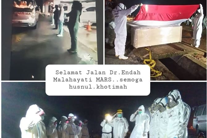 Lagi, dokter meninggal dunia karena Covid-19. Kali ini terjadi di Provinsi Kalimantan Timur. Almarhumah adalah dr. Endah Malahayati MARS. (Istimewa) - Image