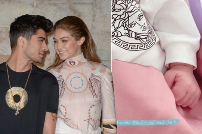 Potret Gigi Hadid dan Zayn Malik (kiri) serta anak mereka (kanan). (Instagram Gigi Hadid) - Image