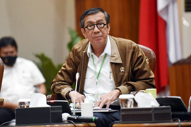 Menteri Hukum dan HAM Yasonna Laoly. Foto: Dery Ridwansah/ JawaPos.com - Image