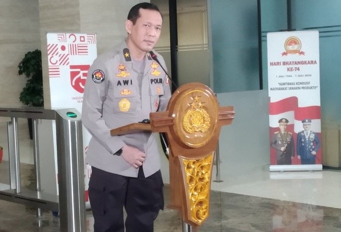 Kepala Biro Penerangan Masyarakat Divhumas Polri Brigjen Pol. Awi Setiyono. Anita Permata Dewi/Antara - Image