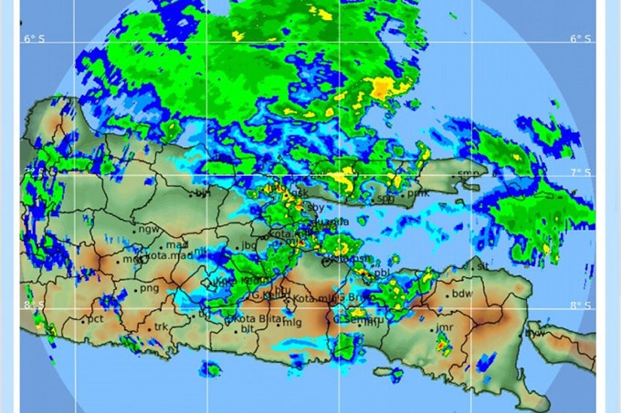 Perkiraan cuaca BMKG Juanda. Antara - Image