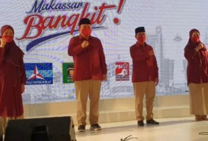 Pasangan Calon Wali Kota dan Wakil Wali Kota Makassar Nomor Urut 2 Munafri Arifuddin-Abd Rahman Bando. Antara - Image