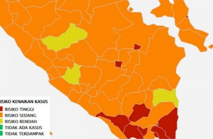 Kota Palembang dan Prabumulih masuk zona merah Covid-19 di Sumsel. Aziz Munajar/Antara - Image