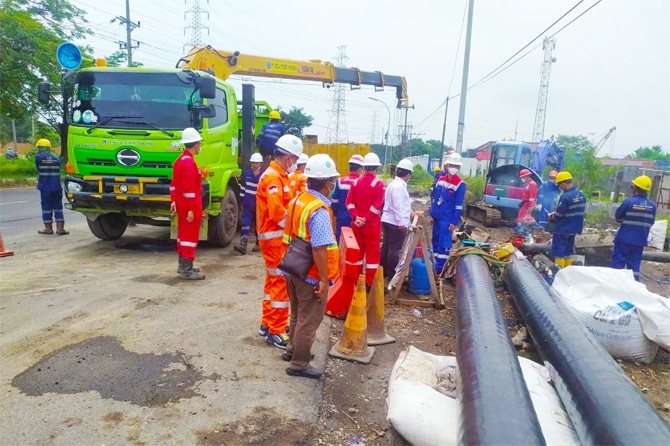 Pengembangan proyek interkoneksi Pipa Gresik-Semarang (Gresem) dengan Pipa Kalimantan Jawa Gas (Kalija) yang dikembangkan PT Pertamina Gas (Pertagas) untuk mengoptimalkan distribusi gas bumi di Jawa Tengah. (PGN) - Image