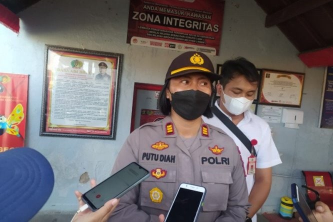 Kapolsek Kuta Utara AKP Putu Diah Kurniawandari. Ayu Khania Pranisitha/Antara - Image