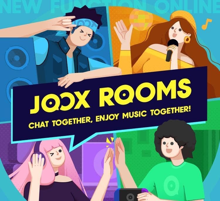 Foto: Fitur baru Joox Rooms. - Image
