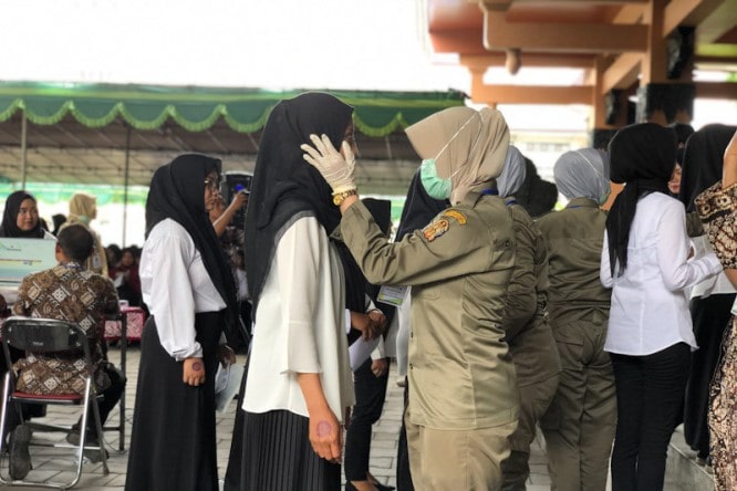 Ilustrasi pemeriksaan pelamar CPNS di Kota Jogjakarta. Eka A.R./Antara - Image
