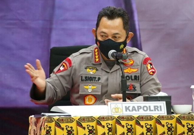 Kapolri Jendral Listyo Sigit Prabowo di Forum Komunkasi Pimpinan Daerah (Forkopimda) Papua Barat. (Istimewa) - Image