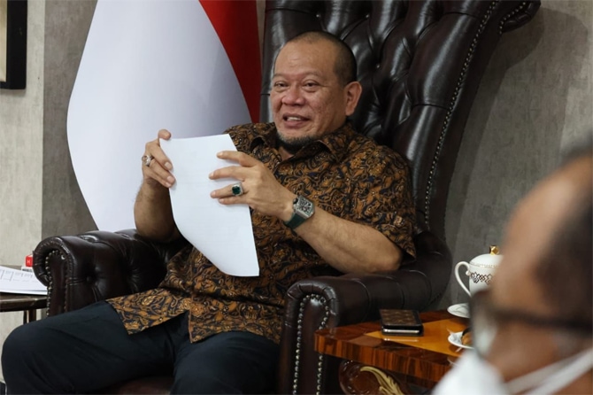 Ketua DPD RI, AA LaNyalla Mahmud Mattalitti. (DPD RI for JawaPos.com) - Image