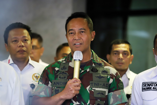 Panglima TNI Jenderal TNI Andika. Foto: Dery Ridwansah/ JawaPos.com - Image