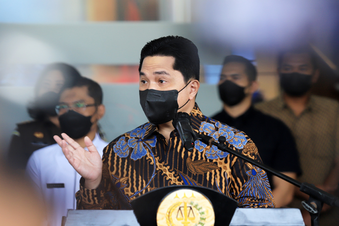 Menteri BUMN Erick Thohir. Foto: Dery Ridwansah/ JawaPos.com - Image