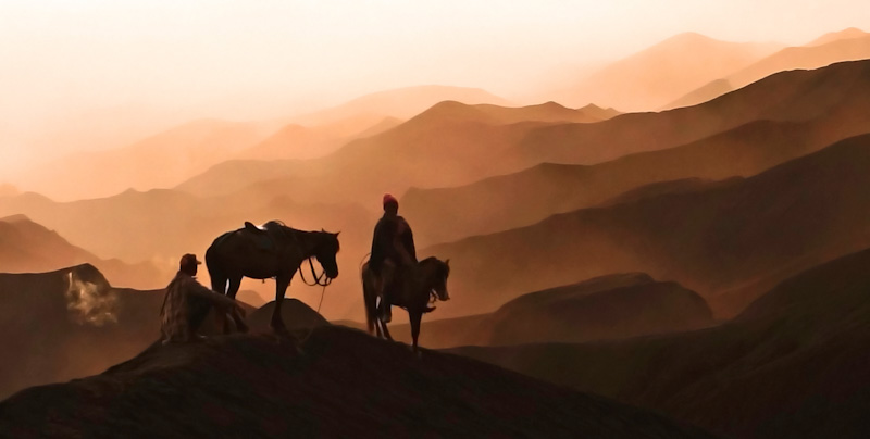 Ilustrasi wisata Gunung Bromo - Image