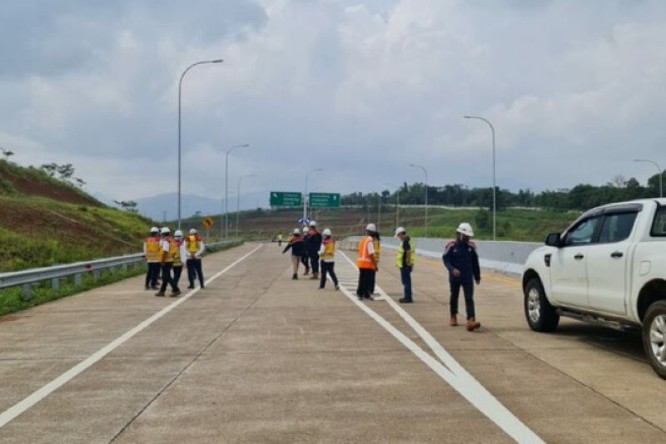 Jalan Tol Cisumdawu Seksi I Cileunyi – Pamulihan. BPJT Kementerian PUPR/Antara - Image