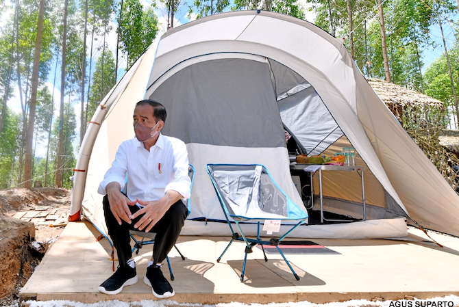 Kemah Jokowi IKN - setpres - Image