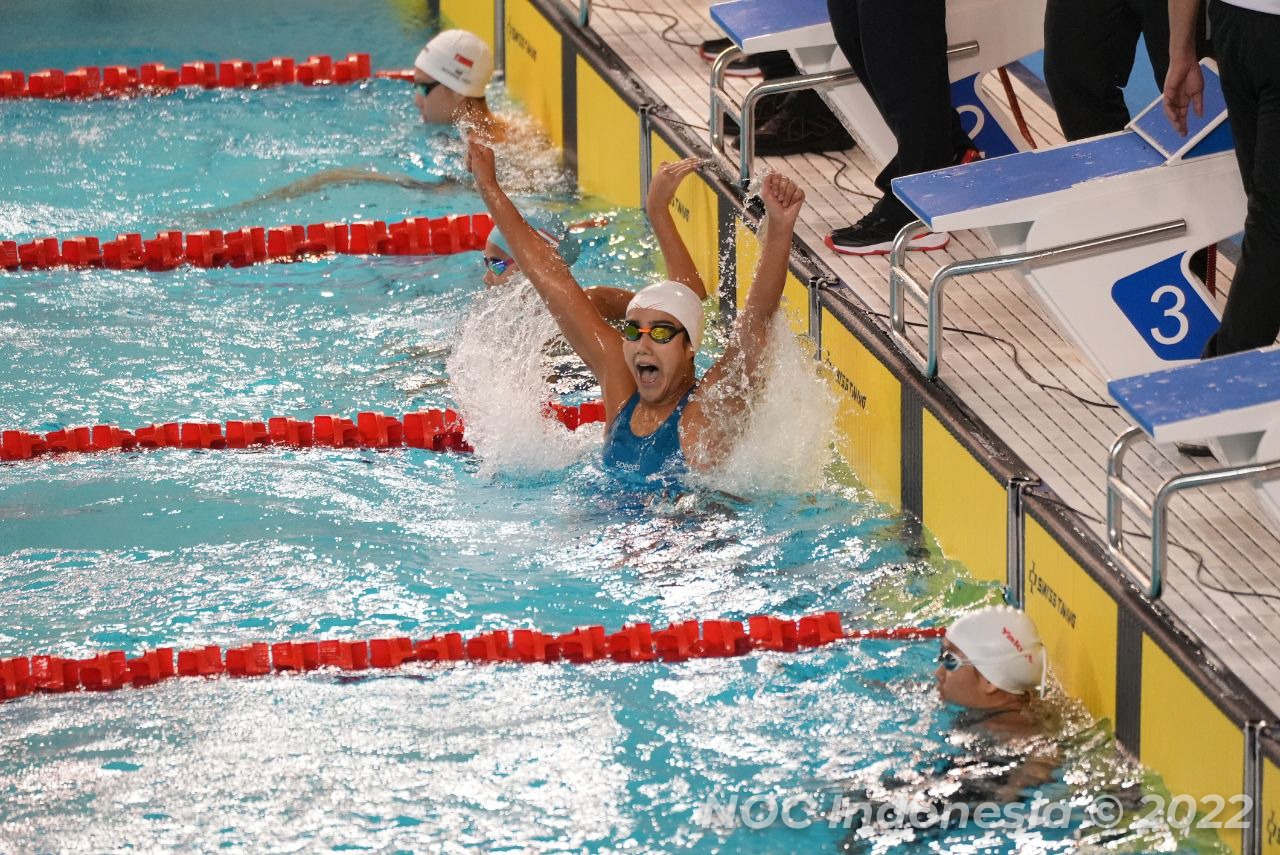 Atlet renang Indonesia, Masniari Wolf, SEA Games 2021 Hanoi, CR: NOC INdonesia - Image