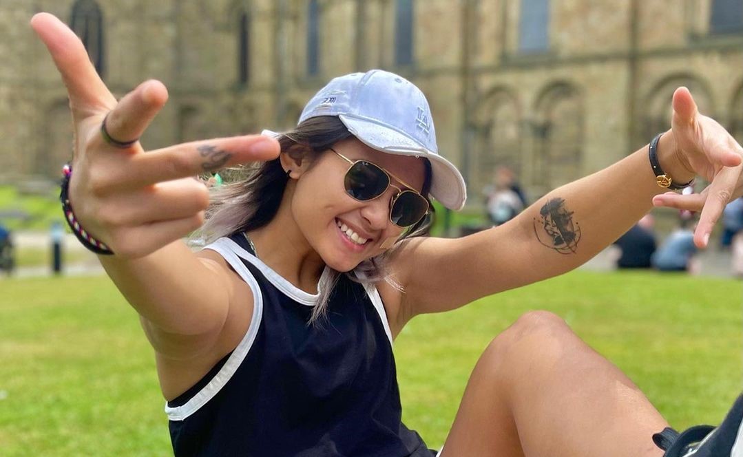 Zahra Muzdalifah saat berada di Inggris membela South Shields FC. Dia kini menjadi andalan Cerezo Osaka Yanmar Ladies. (instagram) - Image
