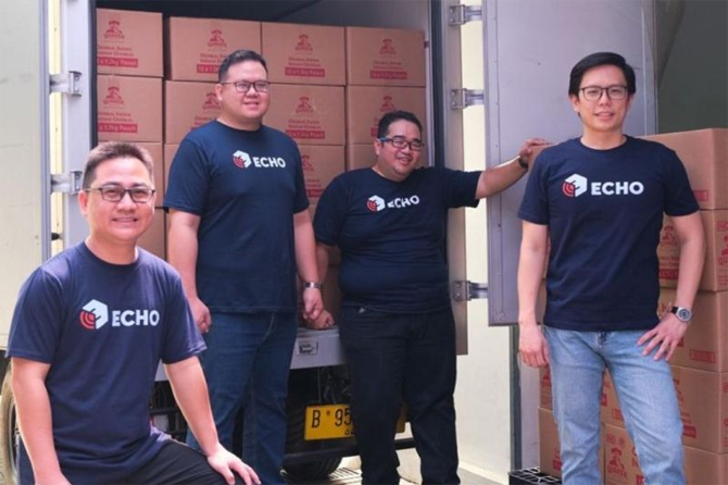 ki-ka) Co-founder dan CFO Enablr Ronny Senjaya, Founder dan CEO Enablr Yohan Christian, Co-founder dan CTO Enablr Jupiter Zhuo, Co-founder dan CMO Enablr Sandi Wijono. (ANTARA) - Image