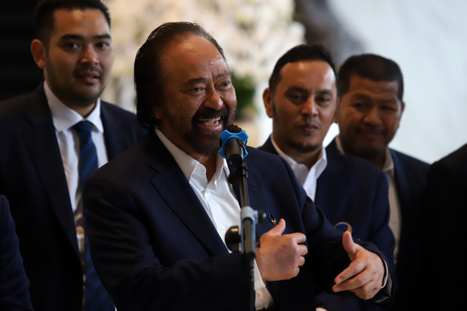 Ketua Umum Partai Nasdem Surya Paloh. Foto: Dery Ridwansah/ JawaPos.com - Image