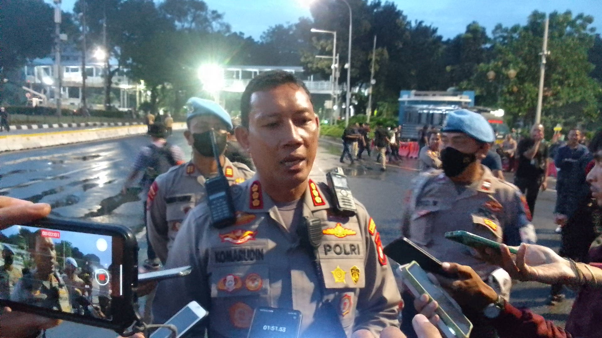 Kapolres Metro Jakarta Pusat Kombes Pol Komarudin. (Royyan/ JawaPos.com) - Image