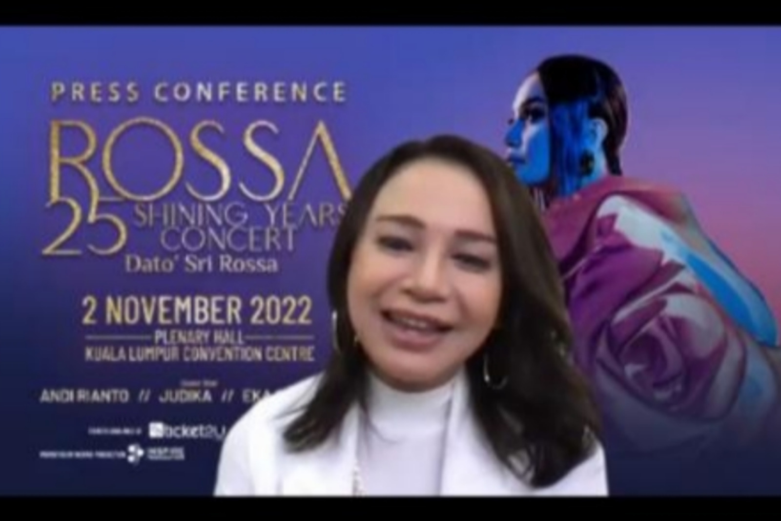 Gelar konser di Malaysia, Rossa gandeng Andi Rianto, Eka Gustiwana hingga Judika./Tangkapan layar Zoom - Image