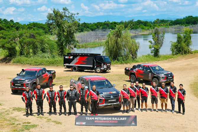 Mitsubishi Motors resmi mengumumkan bahwa Tim Mitsubishi Ralliart akan bersaing di Asia Cross Country Rally (AXCR) dengan dukungan teknis Mitsubishi Motors. - Image