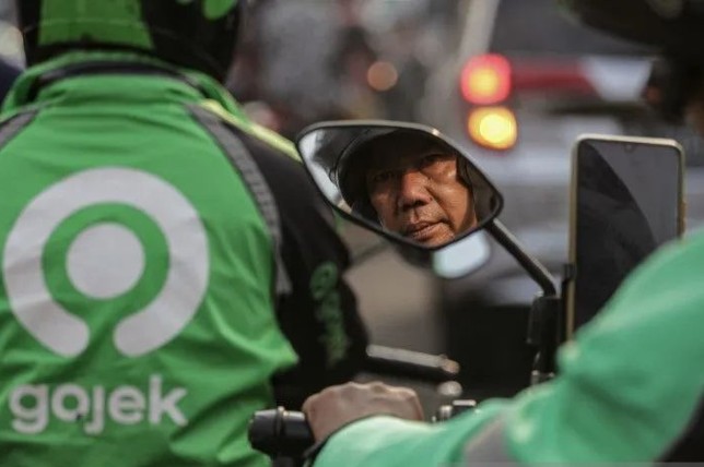 Ilustrasi pengemudi ojek online. Fauzan/Antara - Image