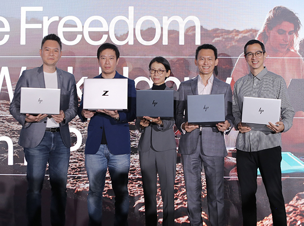 ANTI PERETASAN: Seluruh portofolio dari HP diamankan dengan software dan layanan dari HP Wolf Security. (Almushowir/Jawa Pos) - Image