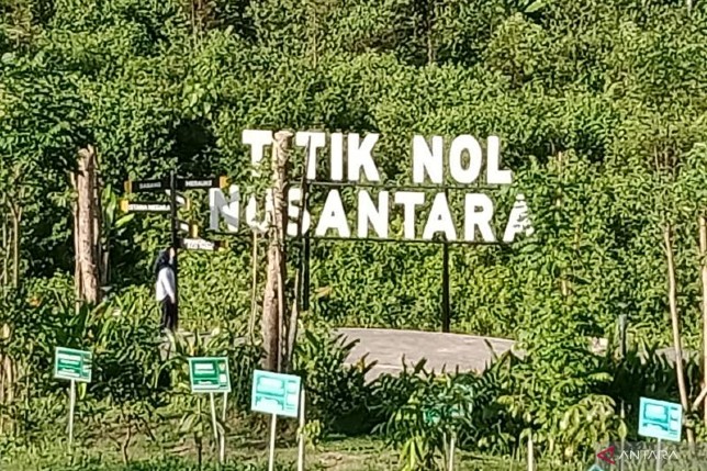 Ilustrasi kawasan titik nol IKN Nusantara. Novi Abdi/Antara - Image