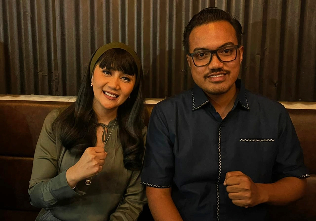 Aida Saskia memberikan tanggapan usai dilaporkan balik oleh temannya terkait kasus penganiayaan./Abdul Rahman - Image