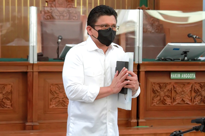 Terdakwa kasus dugaan pembunuhan berencana terhadap Brigadir Nofriansyah Yosua Hutabarat, Ferdy Sambo menjalani sidang lanjutan di Pengadilan Negeri Jakarta Selatan, Jakarta, Selasa (29/11/2022). Sidang beragendakan mendengarkan keterangan sembilan saksi - Image