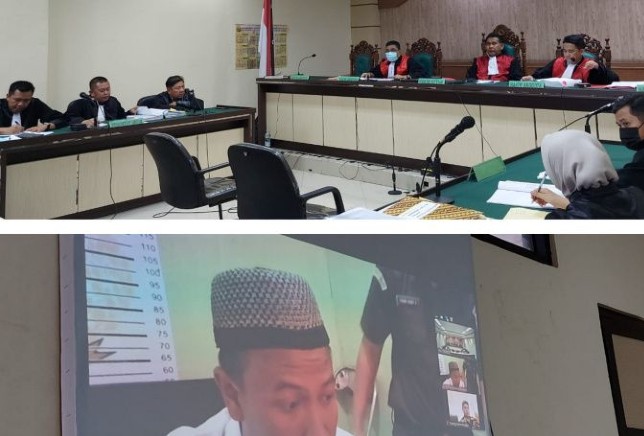 Sidang pemeriksaan terdakwa Muhammad Ilmi digelar di Pengadilan Tipikor Banjarmasin, Senin (7/11). Firman/Antara - Image