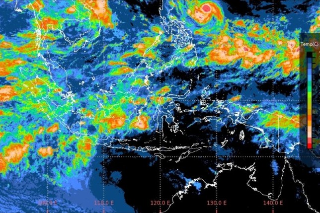 Ilustrasi citra satelit situasi cuaca di Indonesia. BMKG/Antara - Image