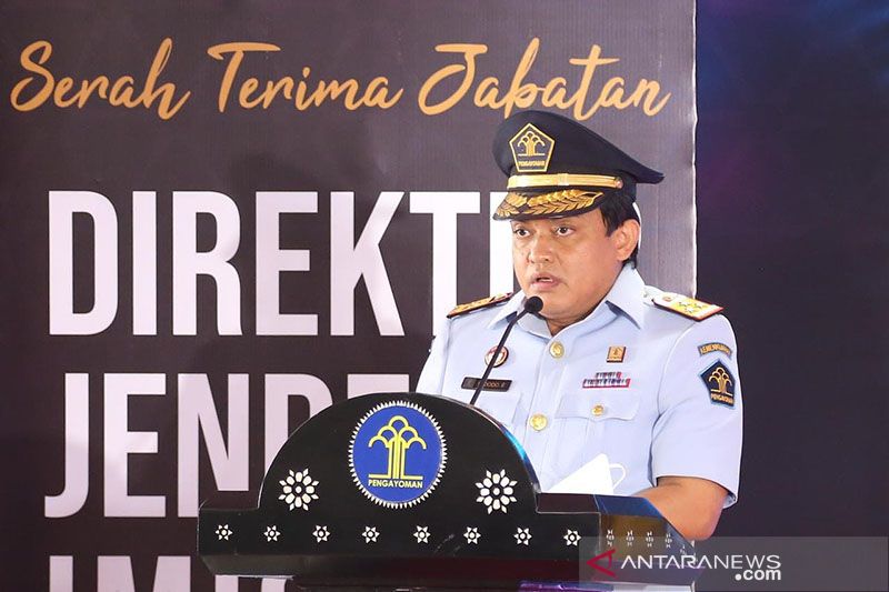 Plt Dirjen Imigrasi Widodo Ekatjahjana. ANTARA/HO-Kemenkumham/aa. (Handout Humas Kemenkumham) - Image