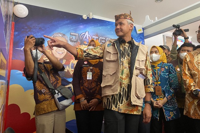 Ganjar Pranowo pada acara Hakordia di Surabaya. Rafika Yahya/JawaPos.com - Image