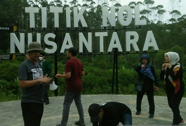 Ilustrasi Titik Nol Nusantara di IKN. M. Ghofar/Antara - Image